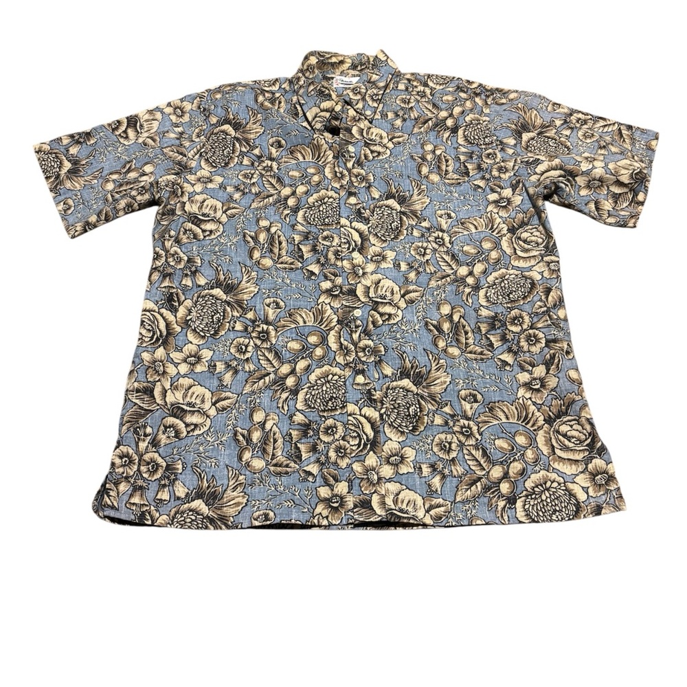 Reyn spooner Mens Hawaiian Button Up Short Sleeve Shirt Large